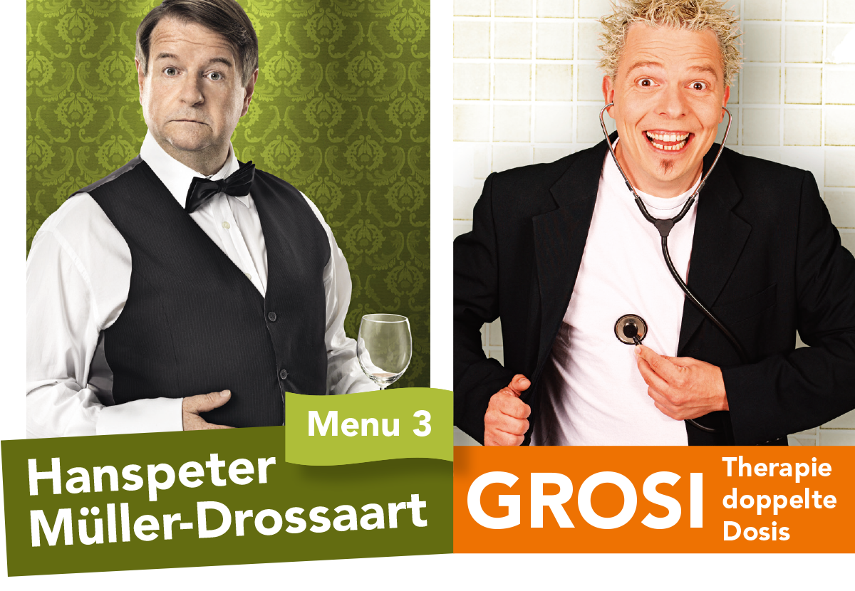 SLF Comedy Reichenbach: Hanspeter Müller Drossart und Grosi