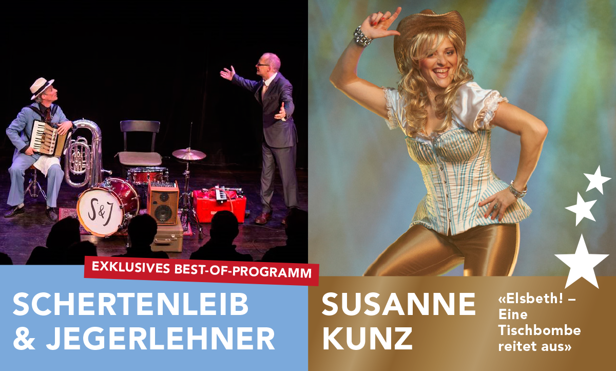 Susanne Kunz und Schertenleib & Jegerlehner an der SLF Comedy